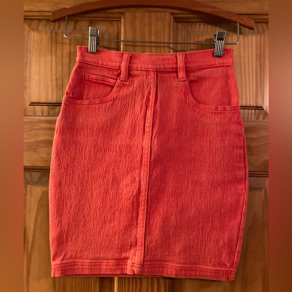 Vintage 1980s JeanJer Read stretch mini skirt